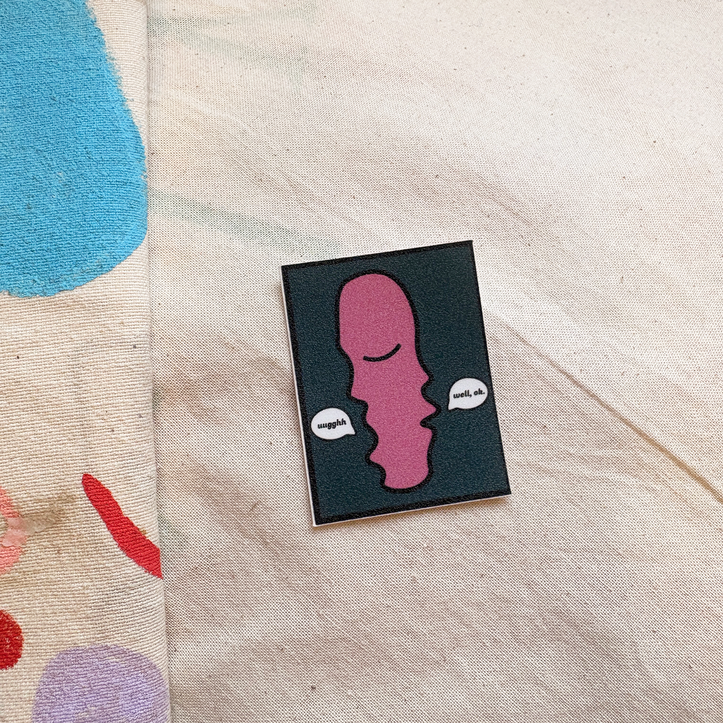 ugh,no- matte laminated vinyl sticker