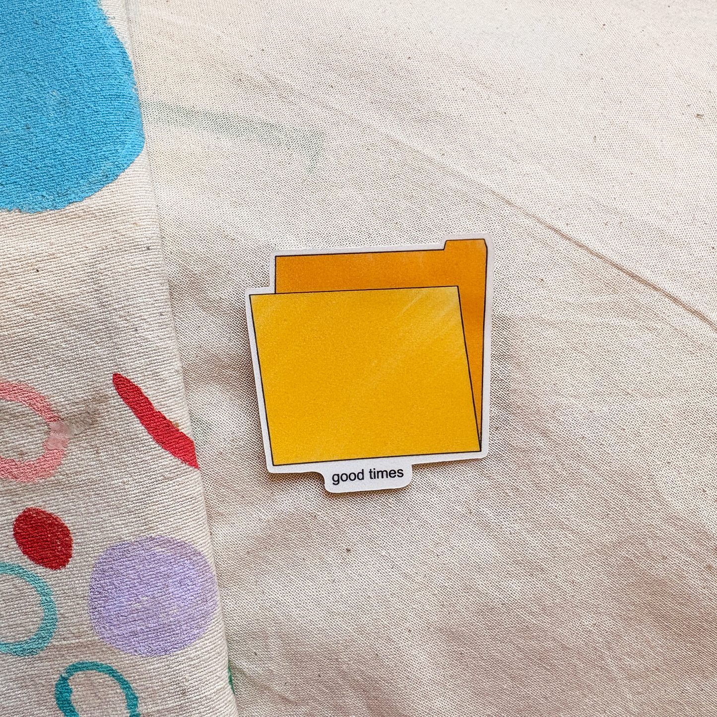 good times- matte laminated vinyl sticker