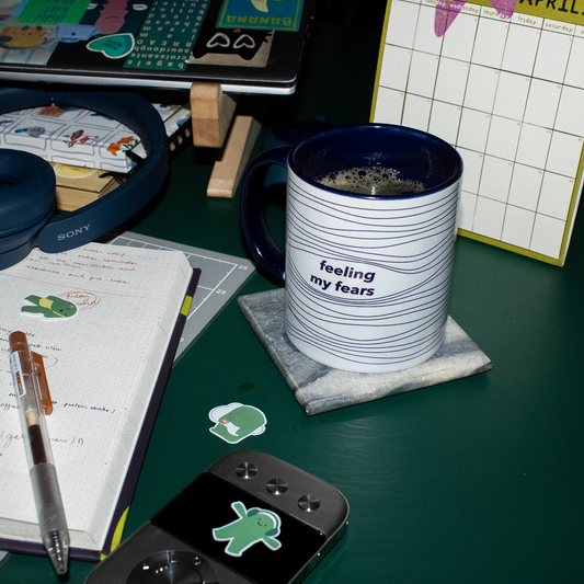 feeling the fears mug