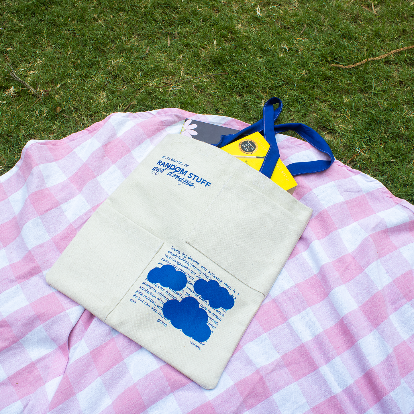 clouds, dreams and random shit tote