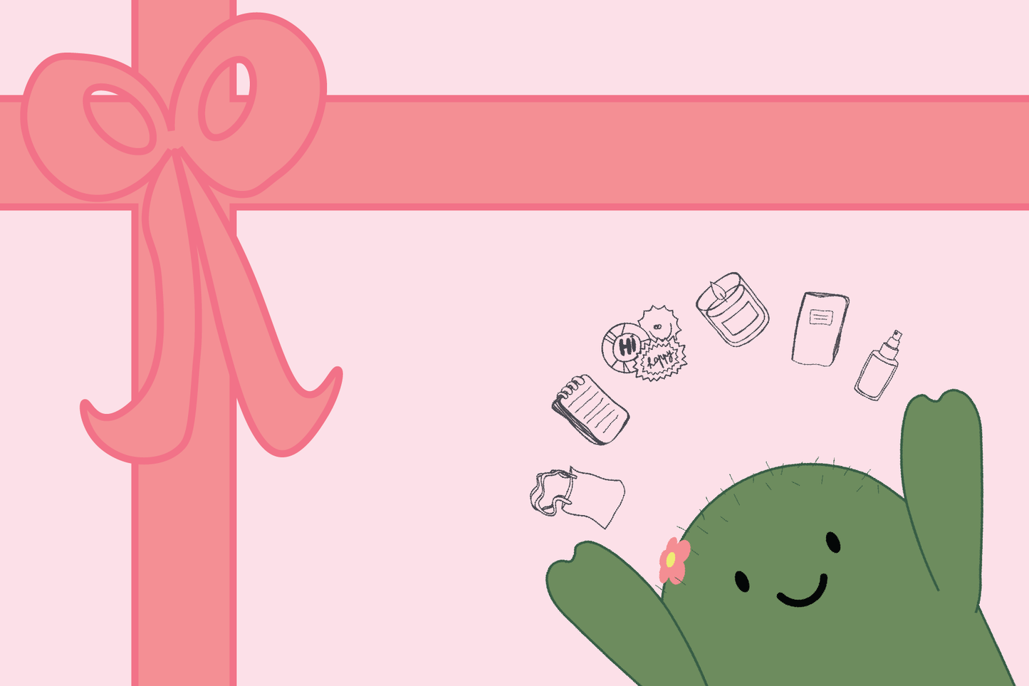a very prickly gift card