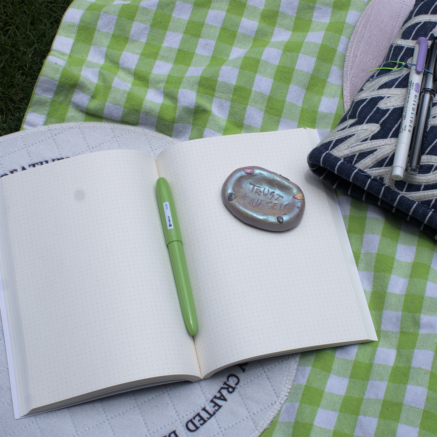 i am moody dot-grid notebook
