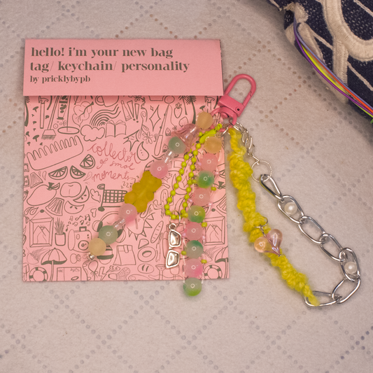summer sparkle key/ bag chain