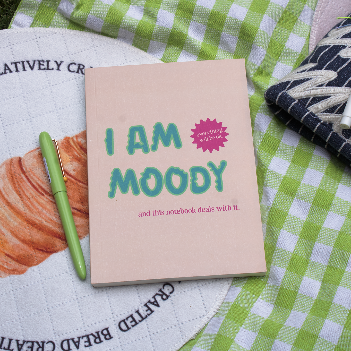 i am moody dot-grid notebook