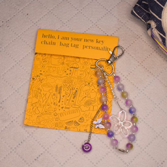 purple dream key/ bag chain