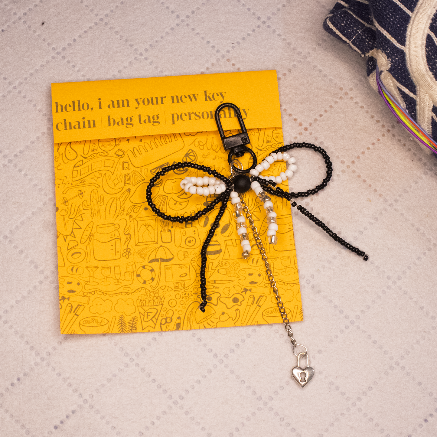 the black lock key/ bag chain