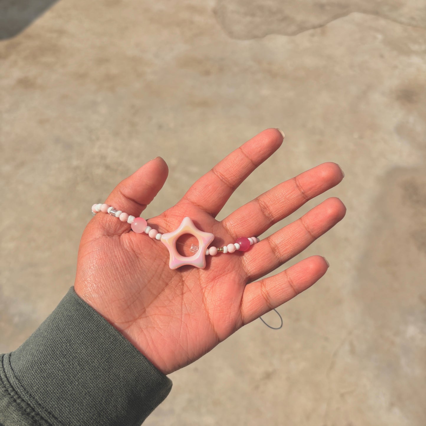 shooting star phone charm