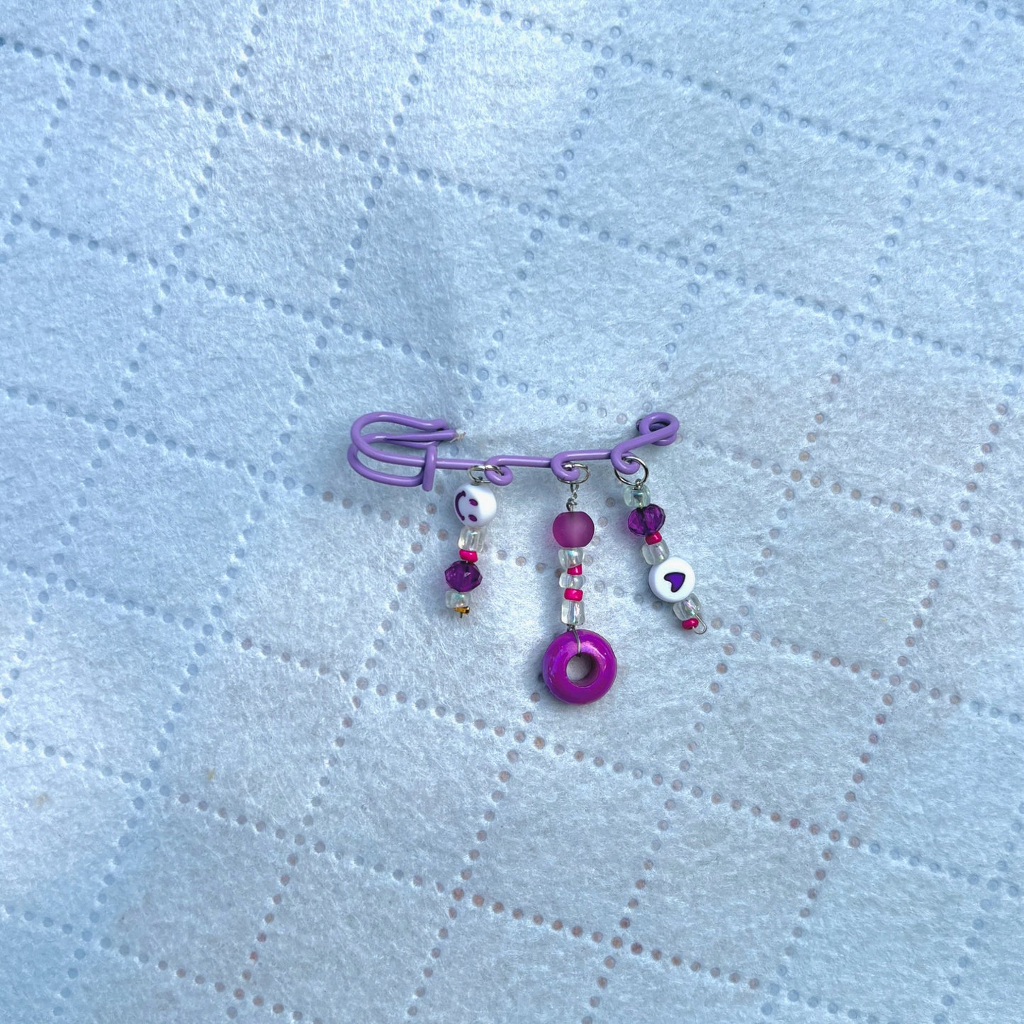 purple rain pin charm