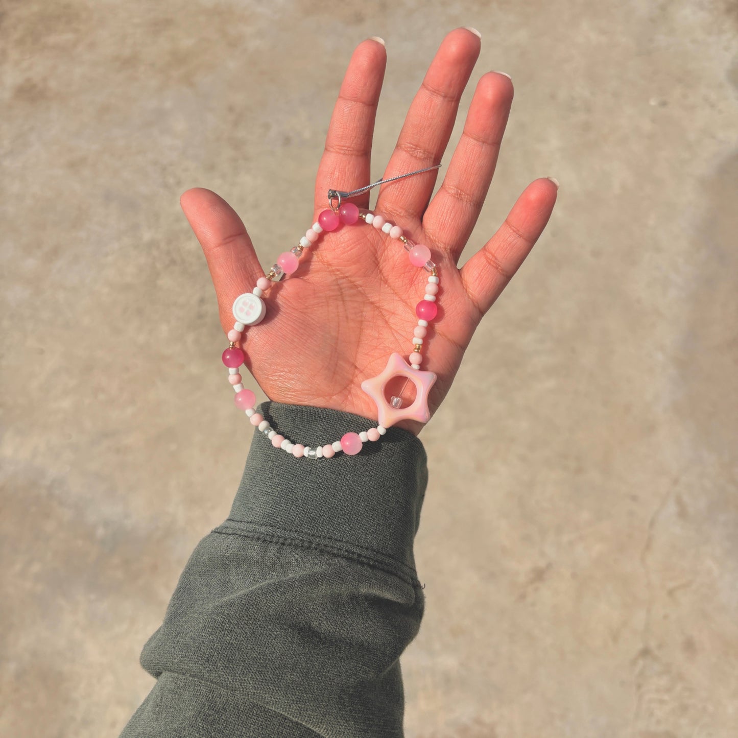 shooting star phone charm