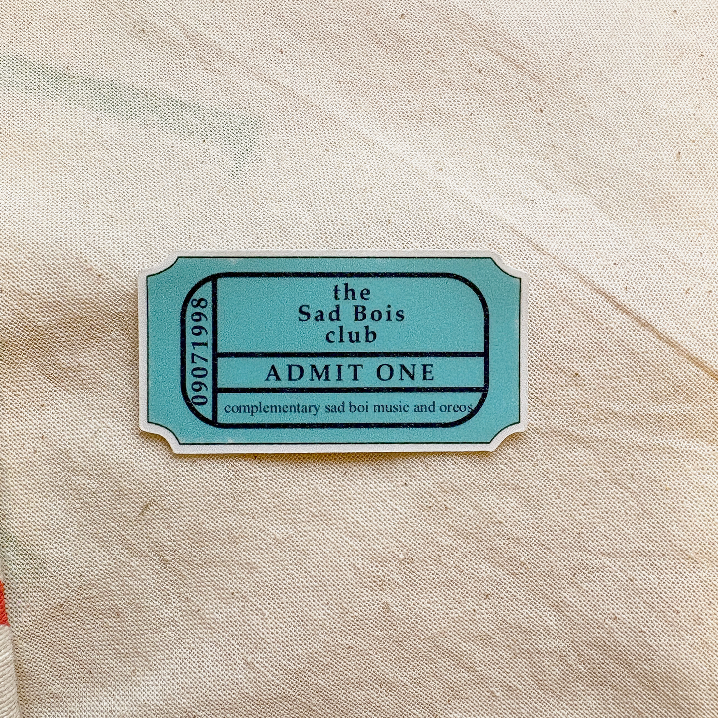 sad bois club- matte laminated vinyl sticker