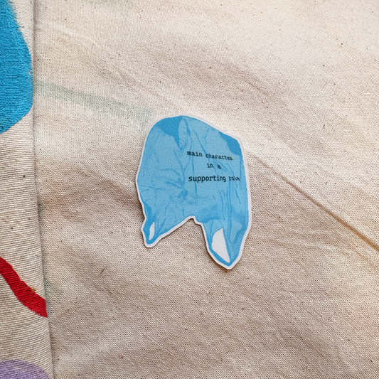 main character- matte laminated vinyl sticker