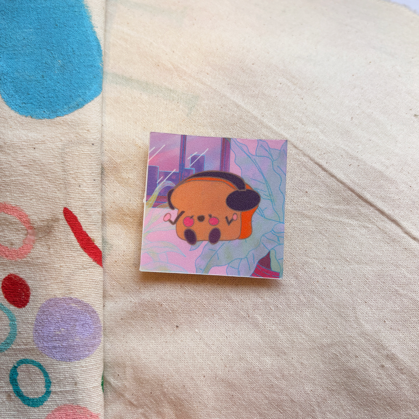 lo-fi bread- matte laminated vinyl sticker