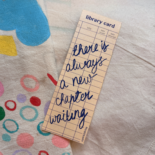 library card bookmark