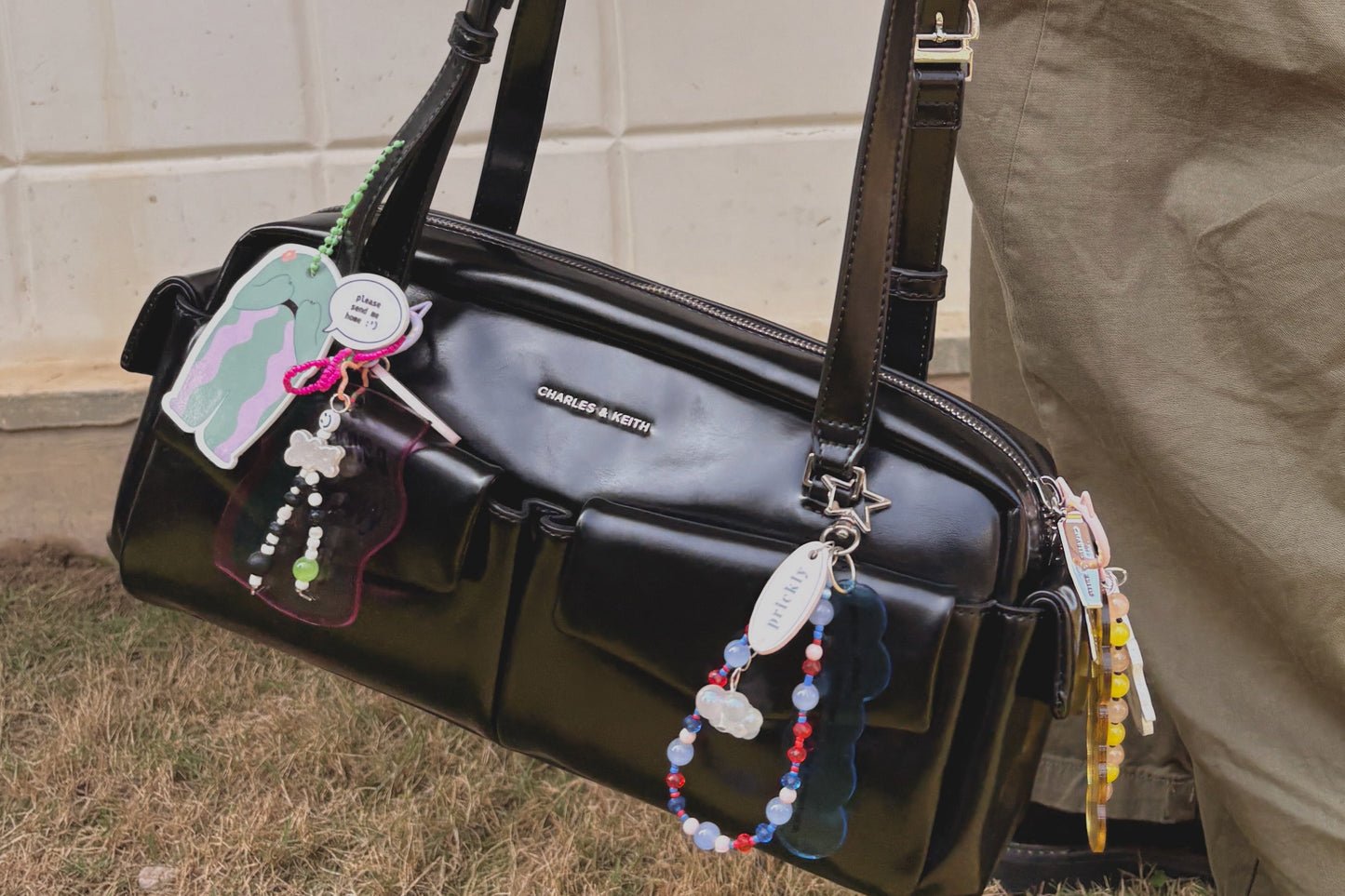 eggstatic key/ bag chain