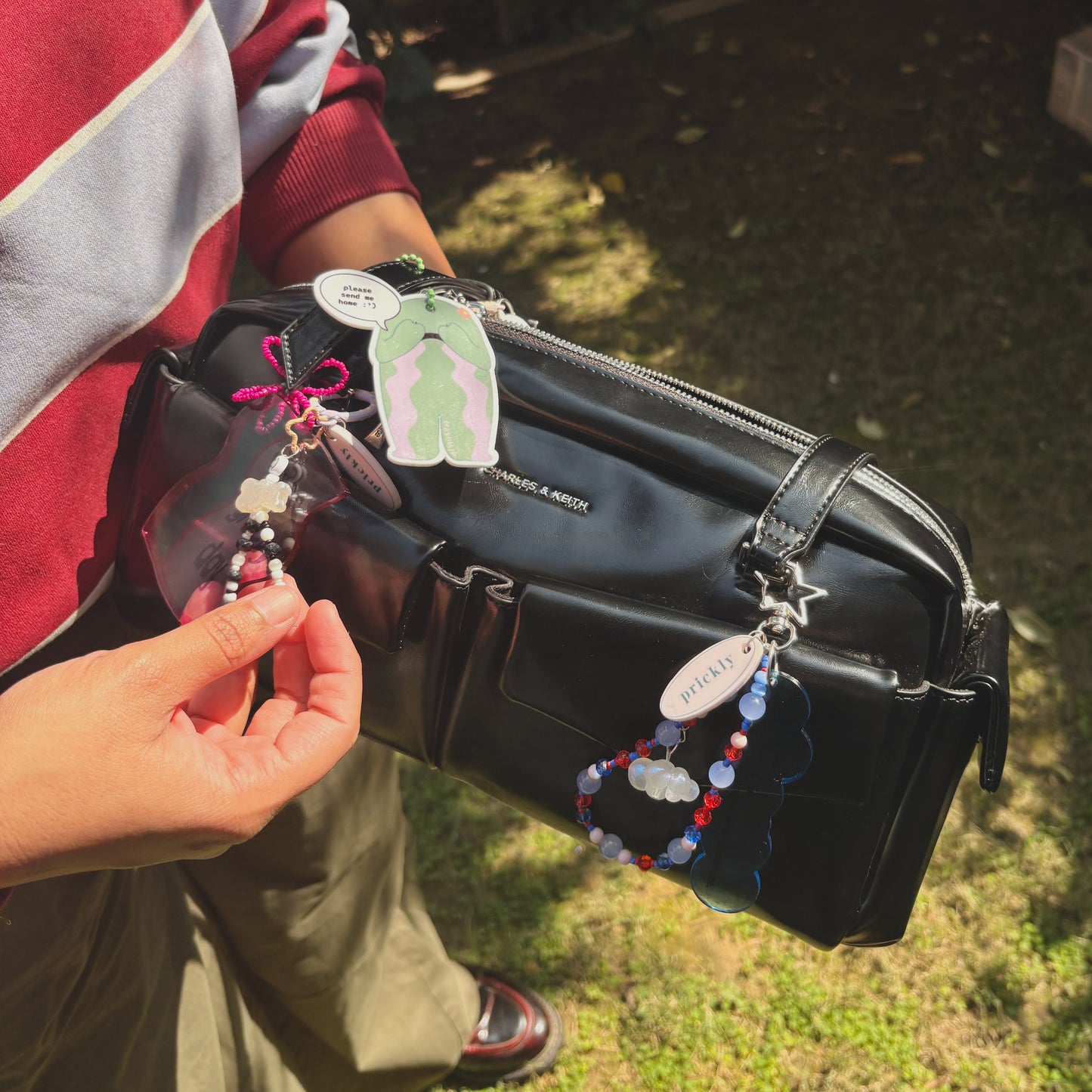 eggstatic key/ bag chain