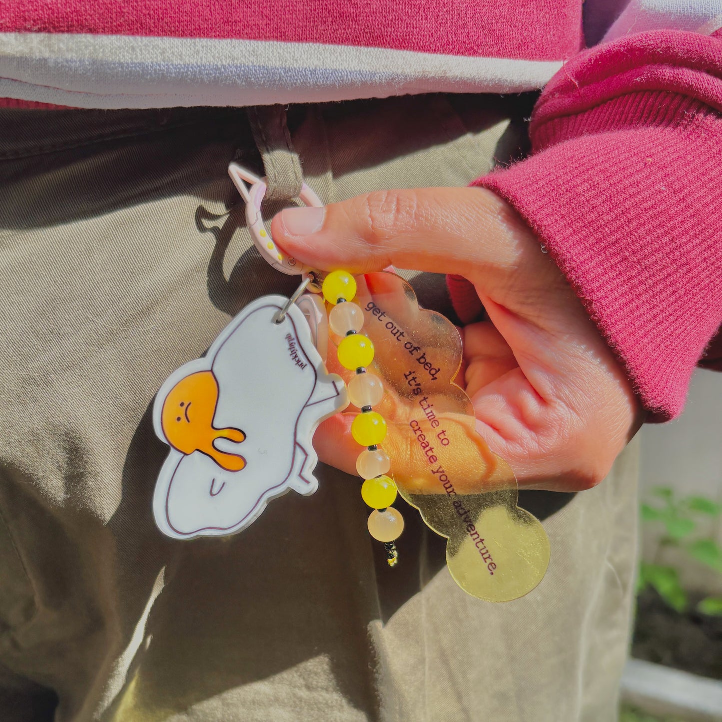 eggstatic key/ bag chain