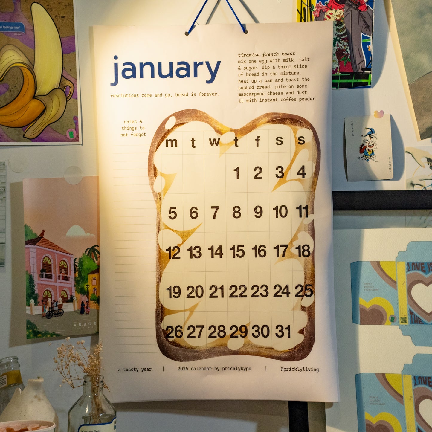 a toasty year | 2026 wall calendar