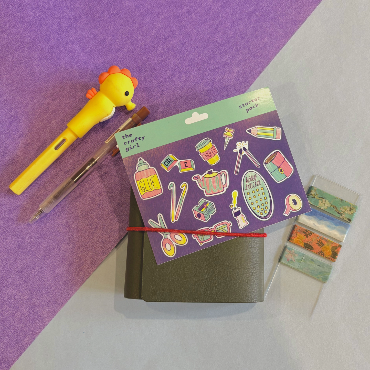 crafty girl sticker sheet