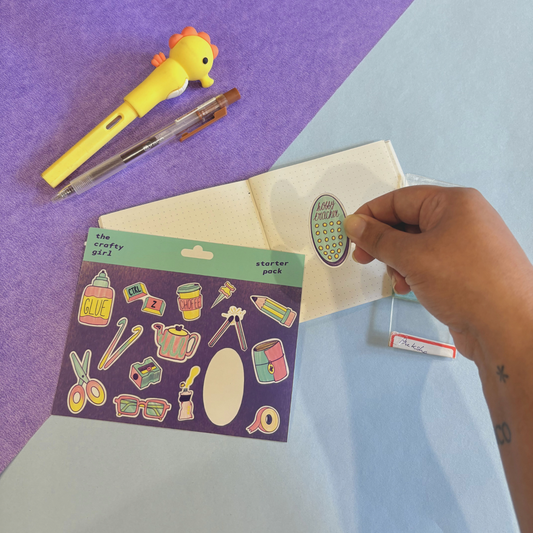 crafty girl sticker sheet
