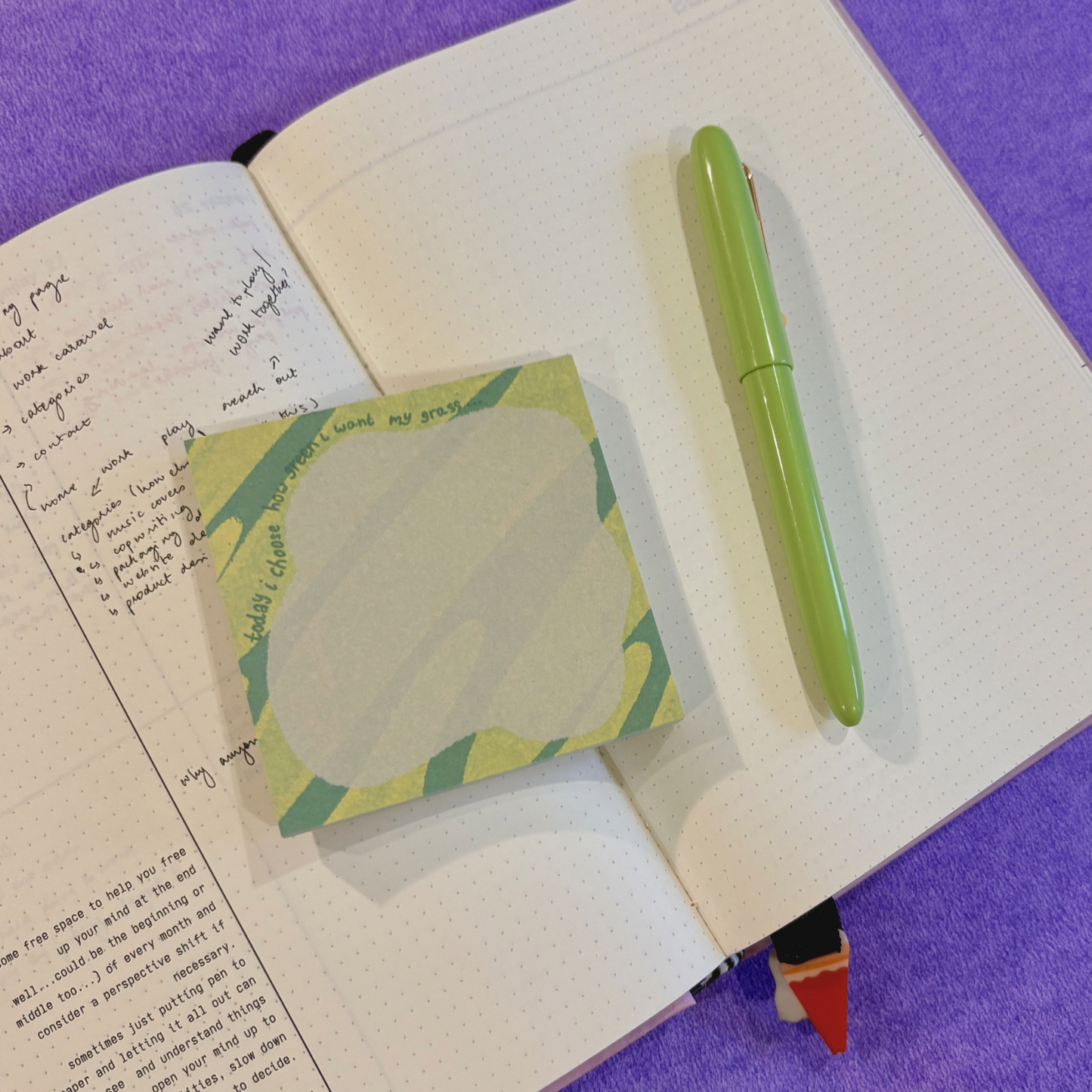 my grass memo pad