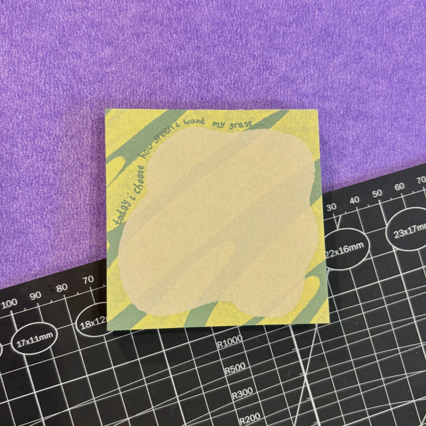 my grass memo pad