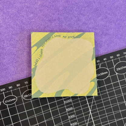 my grass memo pad