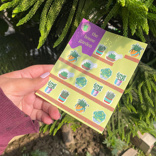 the house garden sticker sheet