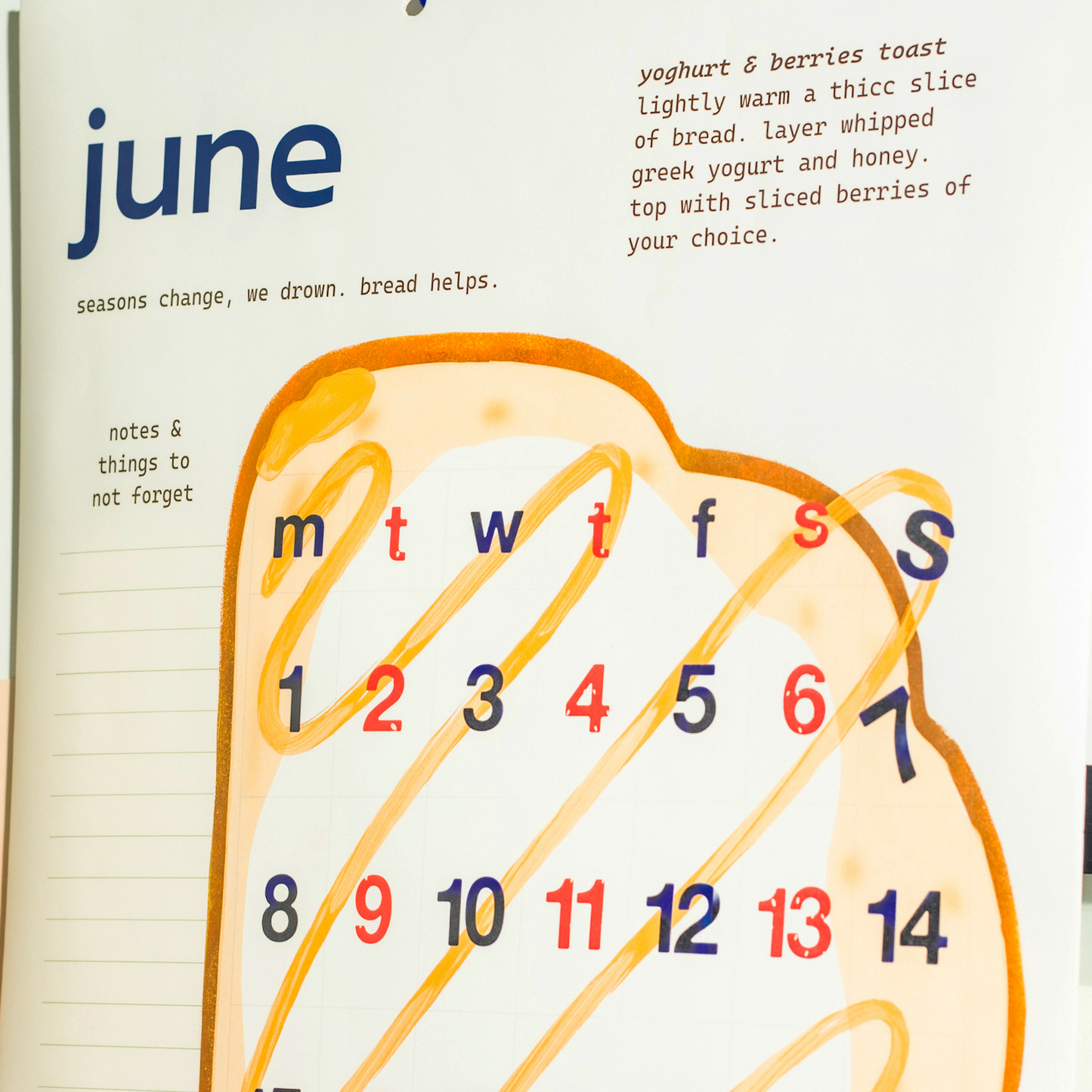 a toasty year | 2026 wall calendar