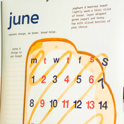 a toasty year | 2026 wall calendar