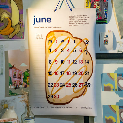 a toasty year | 2026 wall calendar