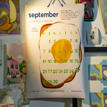 a toasty year | 2026 wall calendar