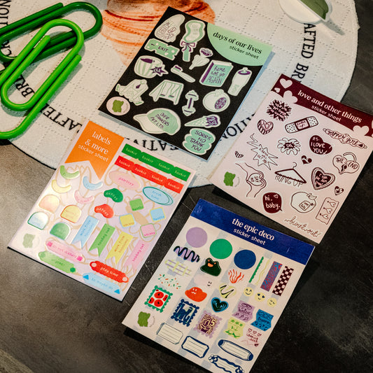the epic planner sticker set