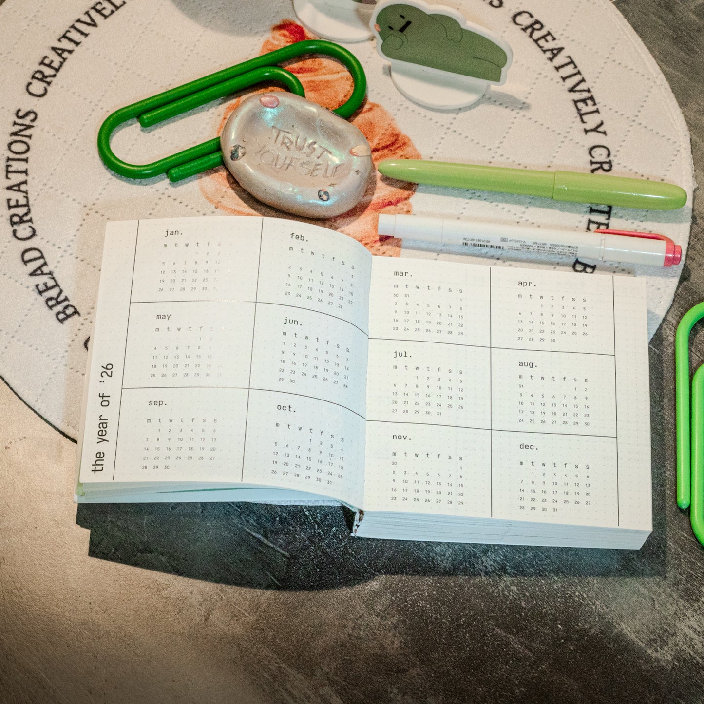 new day, new plot twist | 2026 monthly/weekly planner mini