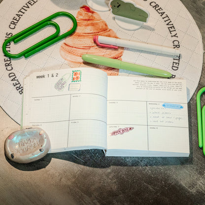 new day, new plot twist | 2026 monthly/weekly planner mini