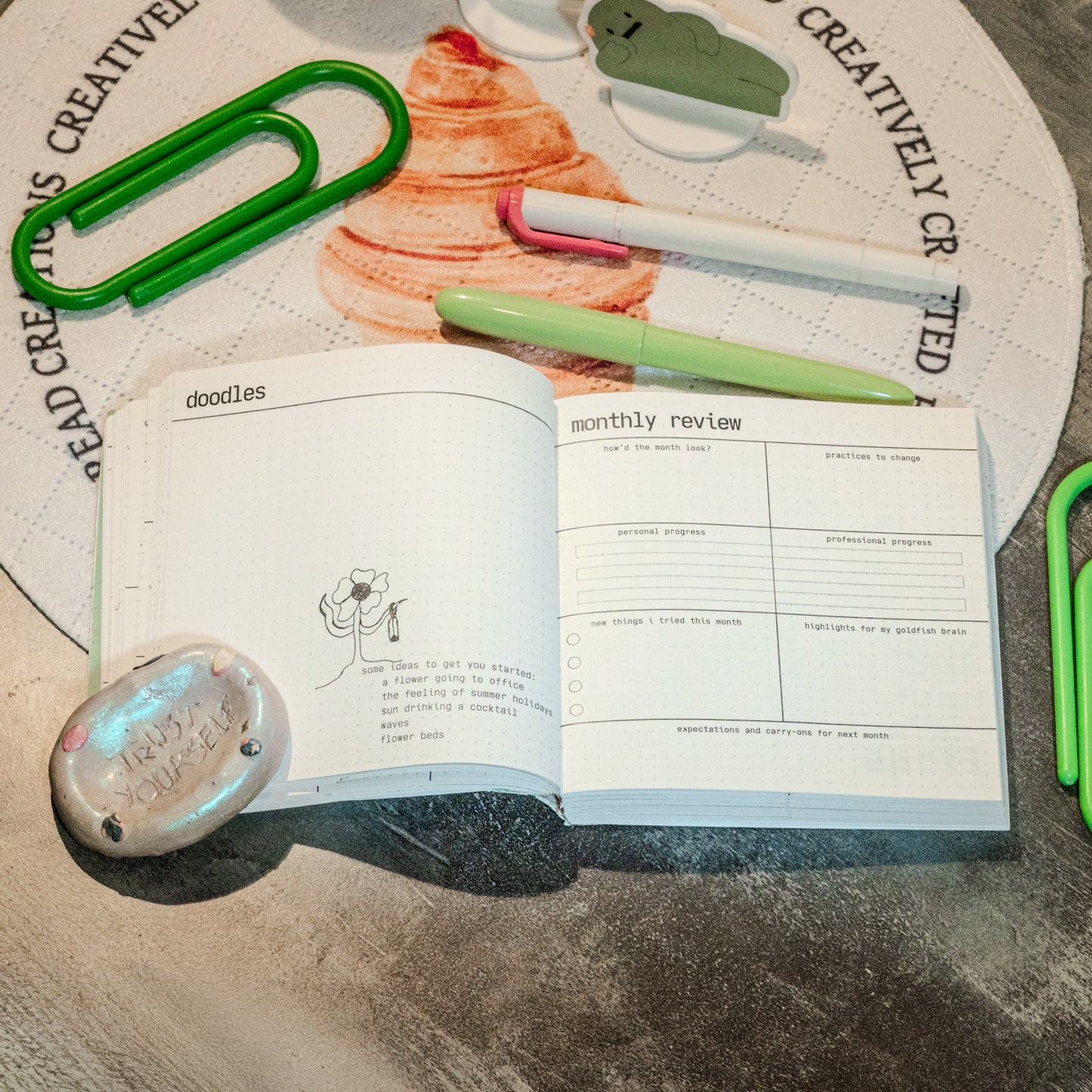 new day, new plot twist | 2026 monthly/weekly planner mini