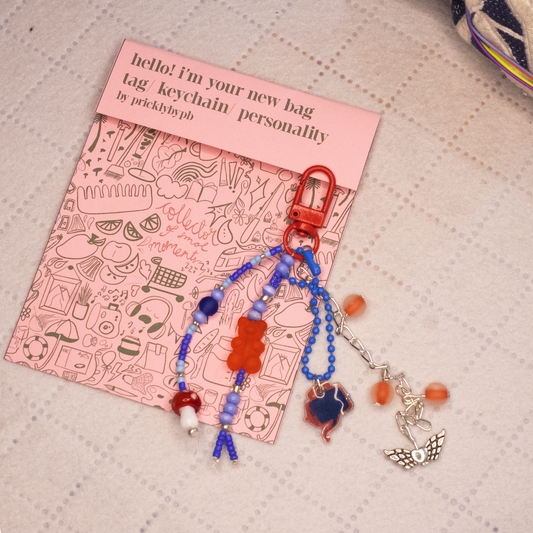 gummy blues key/ bag chain