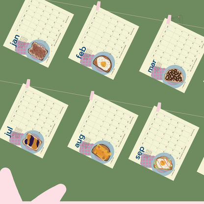 a toasty year | 2026 desk calendar-preorder