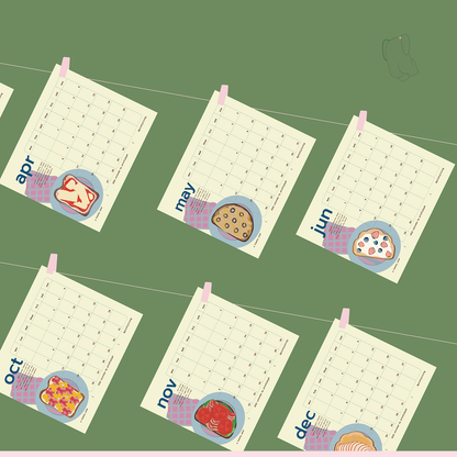 a toasty year | 2026 desk calendar-preorder