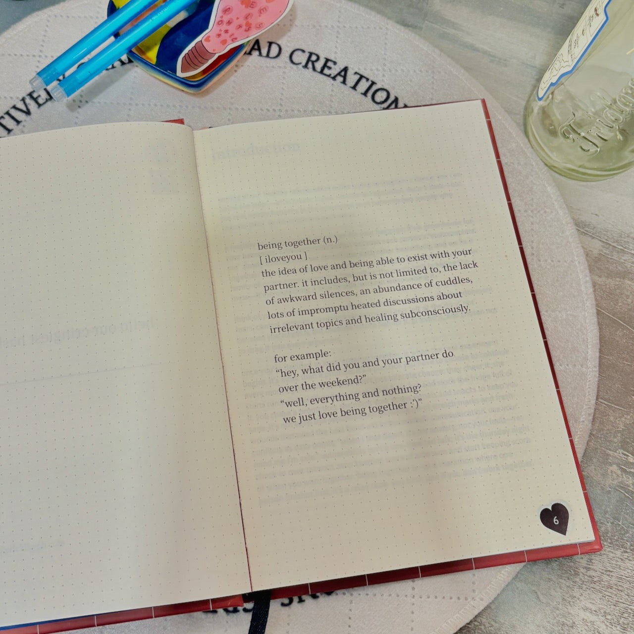 the art of being together- a journal